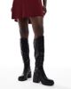 SEQWL Wide Fit SEQWL Wide Fit Audi chunky knee high boots in black - 1