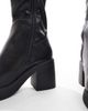 SEQWL Wide Fit SEQWL Wide Fit Audi chunky knee high boots in black - 3