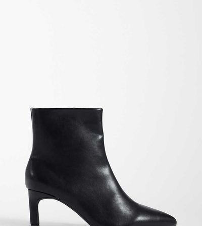 SEQWL Wide Fit SEQWL Wide Fit Benz faux suede kitten heel ankle boots in black