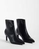 SEQWL Wide Fit SEQWL Wide Fit Benz faux suede kitten heel ankle boots in black - 4