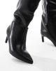 SEQWL Wide Fit SEQWL Wide Fit Benz knee high kitten heel boots in black - 3