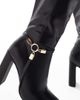 SEQWL Wide Fit SEQWL Wide Fit Boost buckle detailing knee boots in black - 3