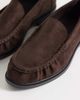 SEQWL Wide Fit SEQWL Wide Fit Cadillac faux suede penny loafers in chocolate brown - 2