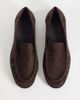 SEQWL Wide Fit SEQWL Wide Fit Cadillac faux suede penny loafers in chocolate brown - 4