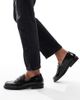SEQWL Wide Fit SEQWL Wide Fit Cadilliac penny loafers in black - 1