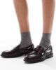 SEQWL Wide Fit SEQWL Wide Fit Cadilliac penny loafers in burgundy-Red - 1