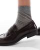 SEQWL Wide Fit SEQWL Wide Fit Cadilliac penny loafers in burgundy-Red - 3