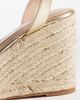 SEQWL Wide Fit SEQWL Wide Fit espadrille wedge sandals in gold - 4