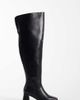 SEQWL Wide Fit SEQWL Wide Fit Fisher block heel over the knee boots in black - 1