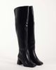SEQWL Wide Fit SEQWL Wide Fit Fisher block heel over the knee boots in black - 2