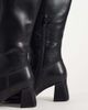 SEQWL Wide Fit SEQWL Wide Fit Fisher block heel over the knee boots in black - 3