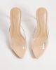 SEQWL Wide Fit SEQWL wide fit heeled sandals in clear-No color - 3