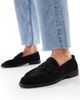 SEQWL Wide Fit SEQWL Wide Fit Hershe ruched loafers in suedette black - 4