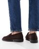SEQWL Wide Fit SEQWL Wide Fit Hershe ruched loafers in suedette chocolate-Brown - 4