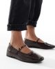 SEQWL Wide Fit SEQWL Wide Fit Iris ballet flats in croc brown - 1