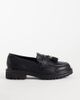 SEQWL Wide Fit SEQWL Wide Fit Jeep chunky tassel loafers in black - 1
