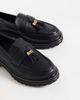 SEQWL Wide Fit SEQWL Wide Fit Jeep chunky tassel loafers in black - 3