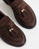 SEQWL Wide Fit SEQWL Wide Fit Jeep faux suede chunky tassel loafers in chocolate brown - 3