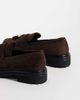 SEQWL Wide Fit SEQWL Wide Fit Jeep faux suede chunky tassel loafers in chocolate brown - 4