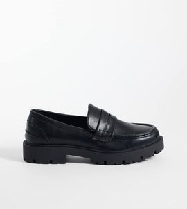 SEQWL Wide Fit SEQWL Wide Fit Kinder chunky loafers in black