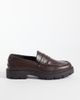 SEQWL Wide Fit SEQWL Wide Fit Kinder chunky loafers in brown - 1