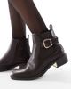 SEQWL Wide Fit SEQWL Wide Fit Latte buckle detail refined Chelsea boots in chocolate-Brown - 1