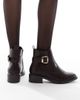 SEQWL Wide Fit SEQWL Wide Fit Latte buckle detail refined Chelsea boots in chocolate-Brown - 2
