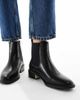 SEQWL Wide Fit SEQWL Wide Fit Latte refined chelsea boots in black - 1