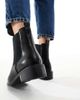 SEQWL Wide Fit SEQWL Wide Fit Latte refined chelsea boots in black - 3