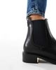 SEQWL Wide Fit SEQWL Wide Fit Latte refined chelsea boots in black - 4