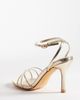 SEQWL Wide Fit SEQWL Wide Fit Lolly heeled sandals in gold - 3