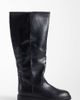 SEQWL Wide Fit SEQWL Wide Fit Mickey pull-on knee boots in black - 1