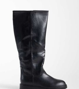 SEQWL Wide Fit SEQWL Wide Fit Mickey pull-on knee boots in black