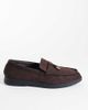 SEQWL Wide Fit SEQWL Wide Fit Panther tassel trim loafers in faux suede chocolate-Brown - 1