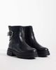 SEQWL Wide Fit SEQWL Wide Fit Perth chunky buckle detail boots in black - 2