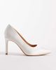 SEQWL Wide Fit SEQWL Wide Fit Petunia heeled pumps in white satin - 1