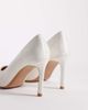 SEQWL Wide Fit SEQWL Wide Fit Petunia heeled pumps in white satin - 3