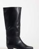 SEQWL Wide Fit SEQWL Wide Fit refined cowboy knee boots in black - 1