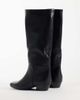 SEQWL Wide Fit SEQWL Wide Fit refined cowboy knee boots in black - 4