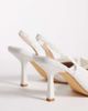 SEQWL Wide Fit SEQWL Wide Fit Salado slingback block heeled shoes with bow detailing in white - 4
