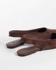 SEQWL Wide Fit SEQWL Wide Fit Scar faux suede sling back pointed ballet flats in chocolate brown - 4