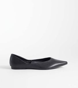 SEQWL Wide Fit SEQWL Wide Fit Scar pointed ballet flats in black