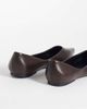 SEQWL Wide Fit SEQWL Wide Fit Scar pointed ballet flats in chocolate brown - 4