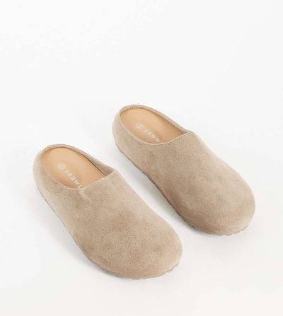 SEQWL Wide Fit SEQWL Wide Fit Simba clogs in taupe-Neutral