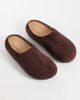 SEQWL Wide Fit SEQWL Wide Fit Simba faux suede clogs in chocolate brown - 2