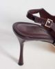 SEQWL Wide Fit SEQWL Wide Fit slingback pointed stiletto heel shoes in burgundy faux leather-Red - 3