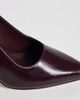 SEQWL Wide Fit SEQWL Wide Fit slingback pointed stiletto heel shoes in burgundy faux leather-Red - 4