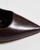 SEQWL Wide Fit SEQWL Wide Fit slingback pointed toe stiletto heel pumps in brown faux leather - 4