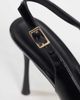 SEQWL Wide Fit SEQWL Wide Fit slingback pointed toe stiletto heeled pumps in black faux leather - 4