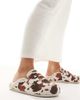 SEQWL Wide Fit SEQWL Wide Fit Soda fur lined mules in cow-Brown - 1